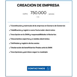 Crear empresa en Colombia 2026